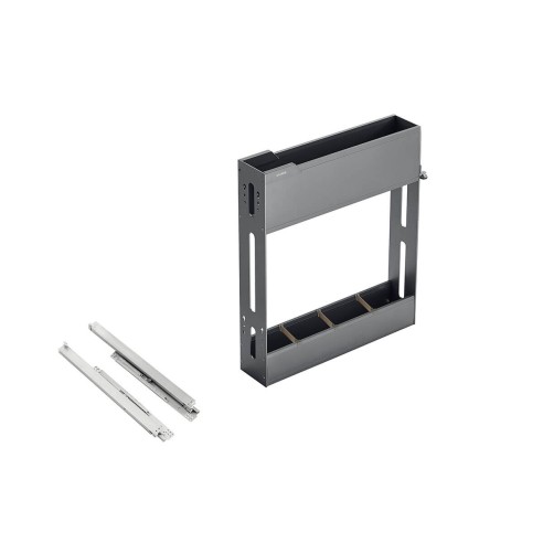 Melora Side Two-layers Pull-out Basket - Highclass Grey