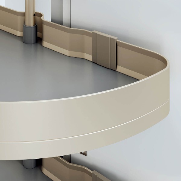 Melora 180° Turntable Shelf -Champagne Gold Melora 180° Turntable Shelf -Champagne Gold