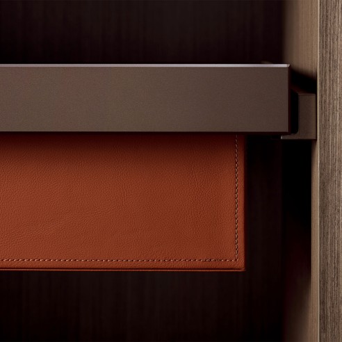 Maverick Soft Close Leather Basket